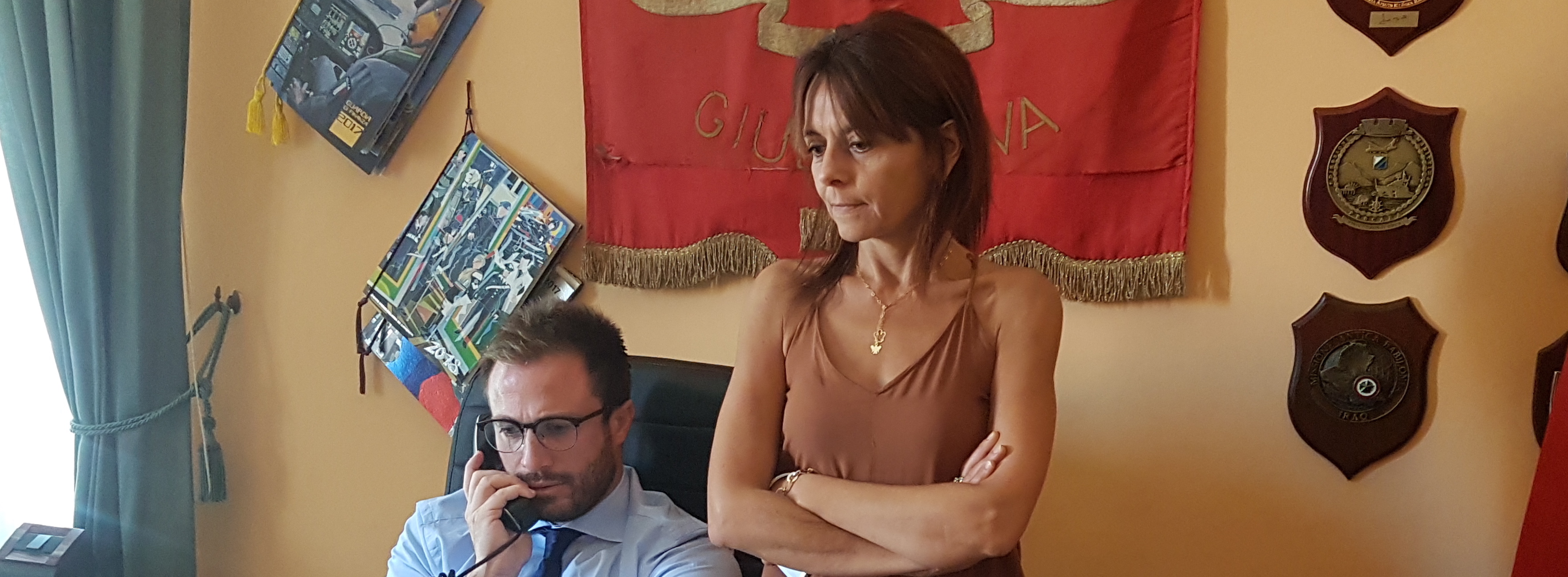 IL SINDACO JWAN COSTANTINI CON IL SEGRETARIO GENERALE RAFFAELLA DEGIDIO