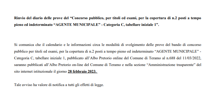 rinvioprovevigili